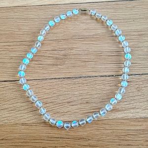Opalescent Handmade Beaded Necklace